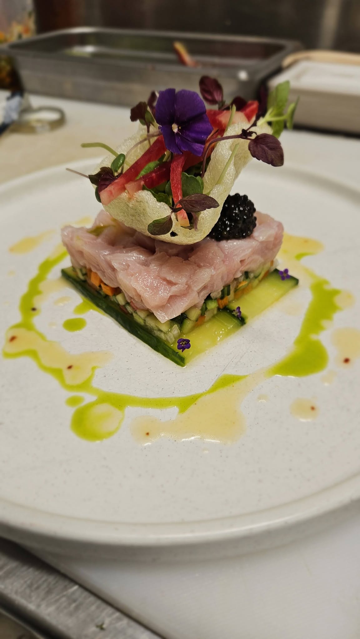 Tuna tartare tower